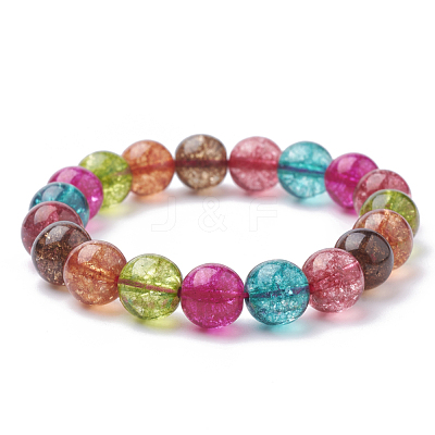 Synthetic Quartz Stretch Bracelets G-S285-18-1-1
