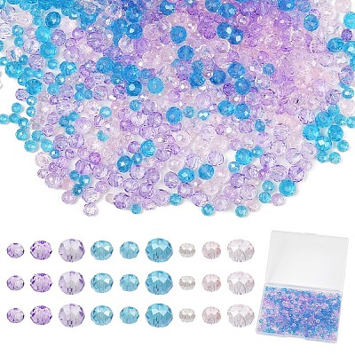 1110Pcs Electroplate Glass Beads Sets EGLA-YW0001-71-1