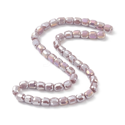 Electroplate Opaque Glass Beads GLAA-F108-10A-05-1