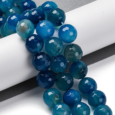 Natural Agate(Dyed & Heated) Beads Strands G-K390-A17-01-1