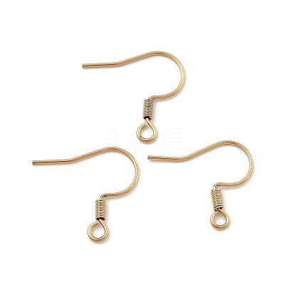 304 Stainless Steel Earring Hooks Ion Plating(IP) LS-STAS-P221-04G-01-1