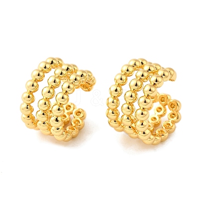 Brass Cuff Earrings EJEW-K309-14G-1