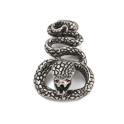 316 Surgical Stainless Steel Rhinestone Pendants STAS-Z073-122AS-01-1