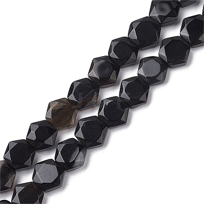 Dyed & Heated Natural Black Agate Beads Strands G-K359-C12-01-1