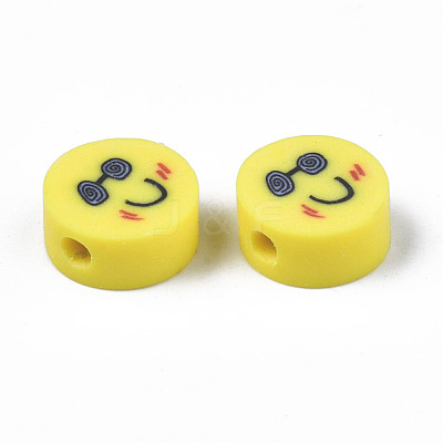 Handmade Polymer Clay Beads Strands CLAY-T020-05-1