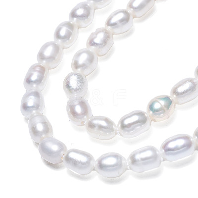 Natural Cultured Freshwater Pearl Beads Strands PEAR-N012-03F-1