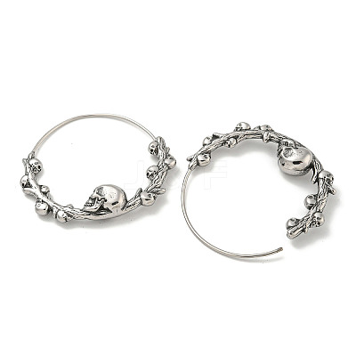 316 Surgical Stainless Steel Hoop Earrings for Women and Men EJEW-D096-22D-AS-1