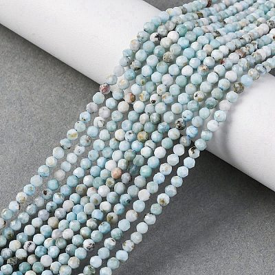 Natural Larimar Beads Strands G-F785-B01-01-1