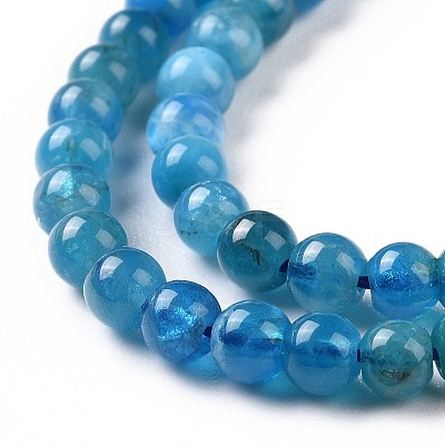 Natural Apatite Beads Strands G-D856-01-4mm-A-1