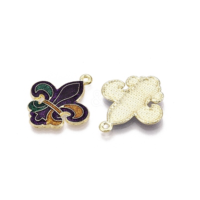 Carnival/Mardi Gras Theme Alloy Enamel & Glitter Powder Pendants ENAM-T020-53D-RS-1