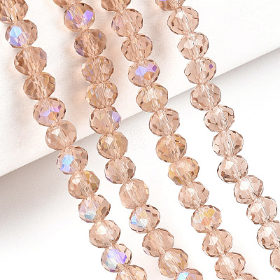 Electroplate Glass Beads Strands EGLA-A034-T1mm-L22-1