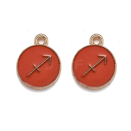 Alloy Enamel Pendants ENAM-S124-01B-12F-1