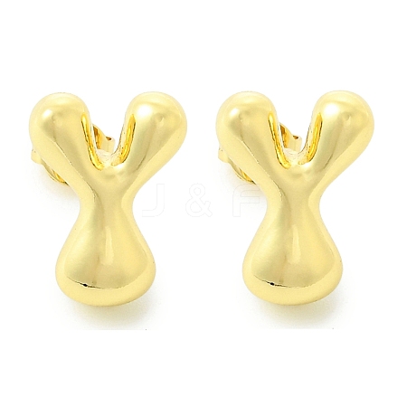 Rack Plating Brass Earrings EJEW-S222-01G-Y-1