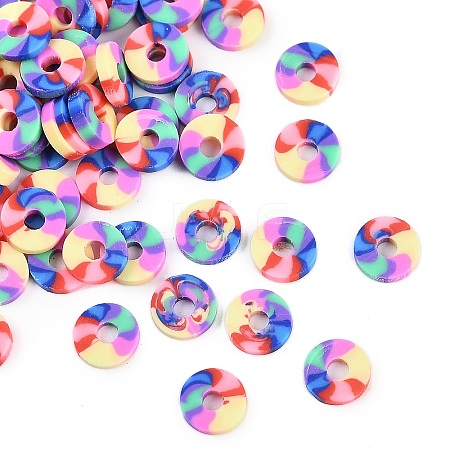 Handmade Polymer Clay Beads CLAY-YW-6.0mm-A41-1