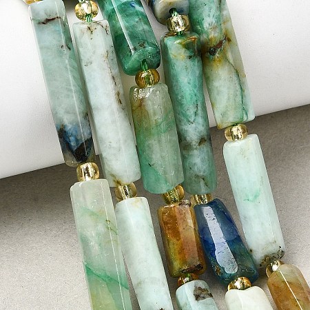 Natural Chrysocolla and Lapis Lazuli Beads Strands G-D353-A04-1
