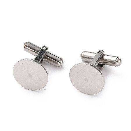 Non-Tarnish 304 Stainless Steel Cuff Buttons STAS-H124-10P-1