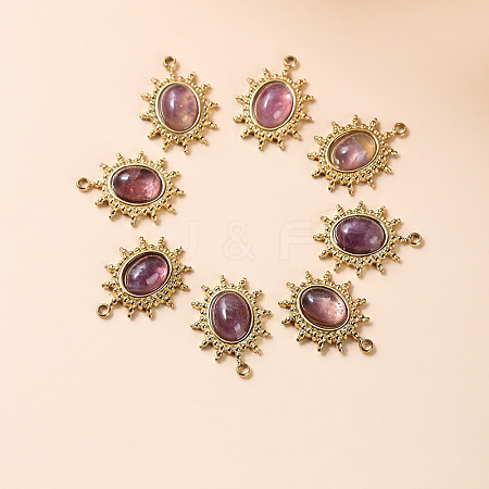 Bohemia Style Natural Amethyst Pendants BOHO-PW0001-060F-01-1