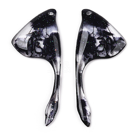 Epoxy Resin Wing Pendants RESI-TAC0021-96G-1