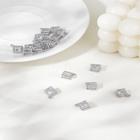 20Pcs Alloy Pendants ZIRC-LP0001-13-1
