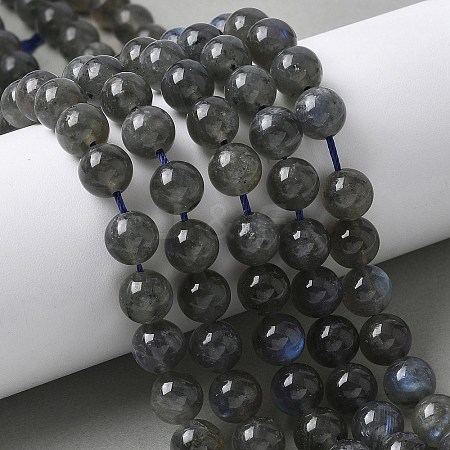 Natural Labradorite Beads Strands G-U017-8MM-01-1