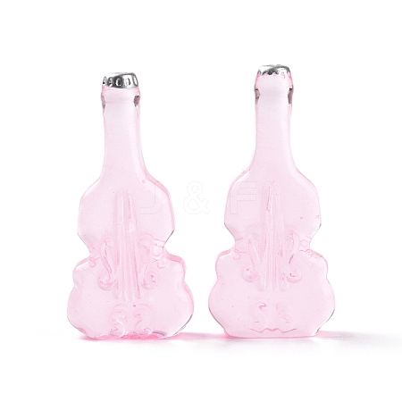 Violin Shape Dummy Wine Bottle Resin Cabochon RESI-E025-01B-1