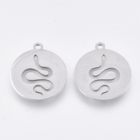 Non-Tarnish 201 Stainless Steel Pendants X-STAS-T044-101P-1