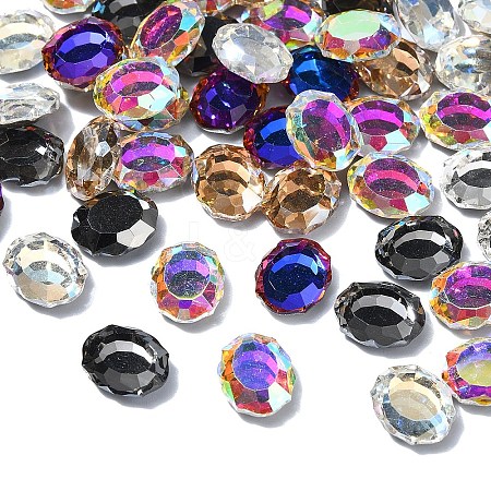 Flat Back K9 Glass Rhinestone Cabochons MRMJ-YW0001-064A-1