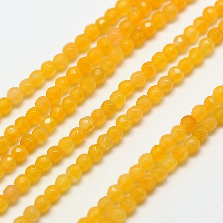 Natural Topaz Jade Bead Strands G-A129-2mm-07-1