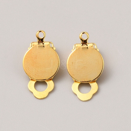 Iron Clip-on Earring Finding FIND-WH0152-540G-1