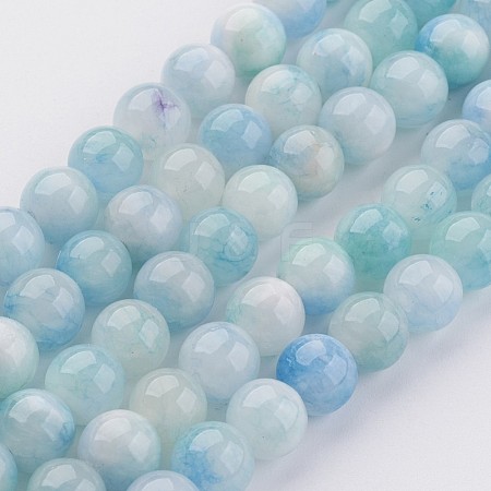 Natural Persian Jade Beads Strands G-J356-15-6mm-1