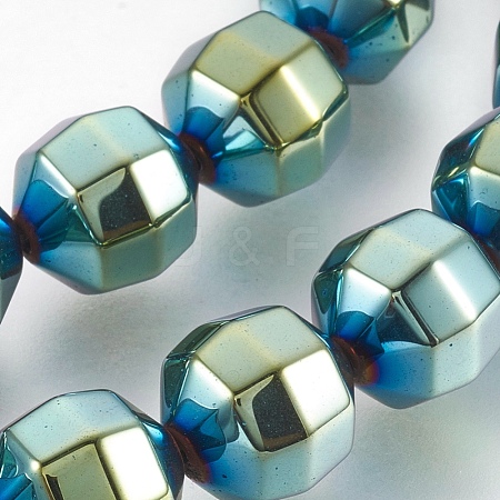 Electroplated Non-magnetic Synthetic Hematite Bead Strand G-E498-02C-1