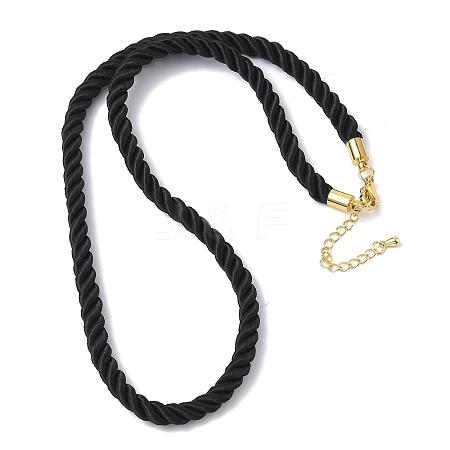 5MM Nylon Twisted Cord Necklace Making FIND-G096-01G-19-1
