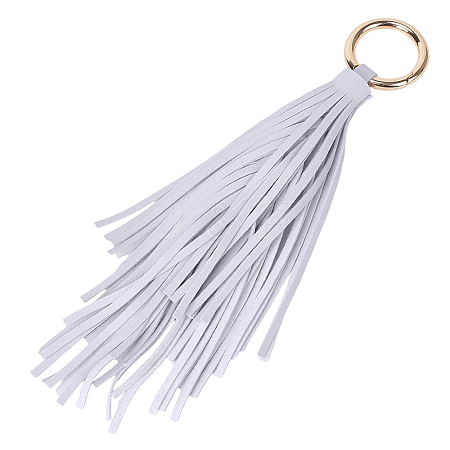 1Pc PU Leather Tassel Pendant Keychains FIND-CL0002-41B-1