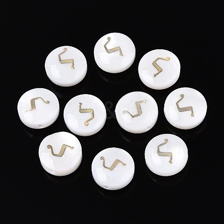 Natural Freshwater Shell Beads BSHE-ZX007-03G-1