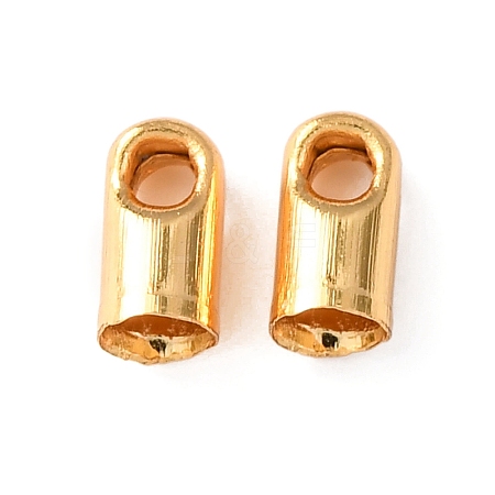 Brass Cord Ends KK-C157-10B-G-1