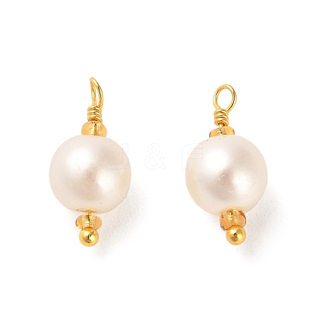 ABS Plastic Imitation Pearl Pendants KK-M266-37G-04-1