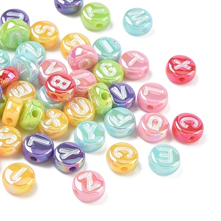 Plating Opaque Acrylic Beads AC-CBA529B-03B-1