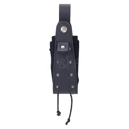 Medieval PU Leather Waist Belt Pouches with Alloy Rivets AJEW-WH0678-30B-1