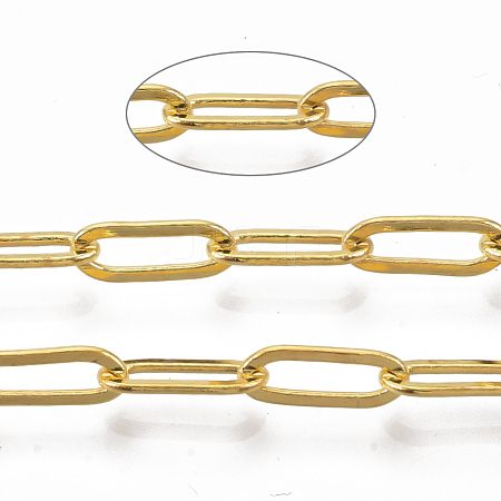 Brass Paperclip Chains CHC-S008-001B-G-1