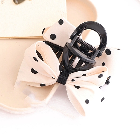 Bowknot Plastic Claw Hair Clips PW-WGF6F8B-01-1