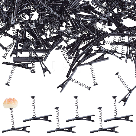 Metal Alligator Hair Clips OHAR-WH0021-95A-1