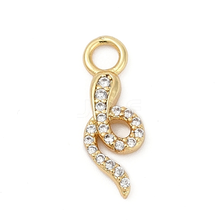 Brass Micro Pave Cubic Zirconia Pendants KK-G526-12G-01-1