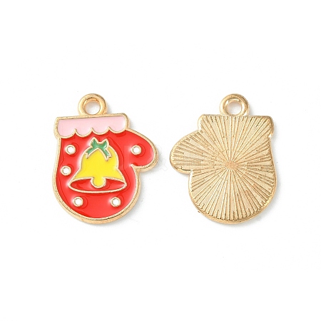 Christmas Alloy Enamel Pendants ENAM-D047-09LG-09-1