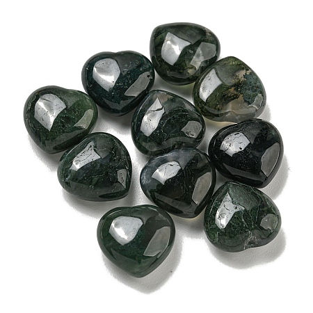 Natural Moss Agate Beads G-P531-A20-01-1