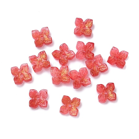 Dyed & Heated Glass Bead Caps GLAA-Z019-01G-1