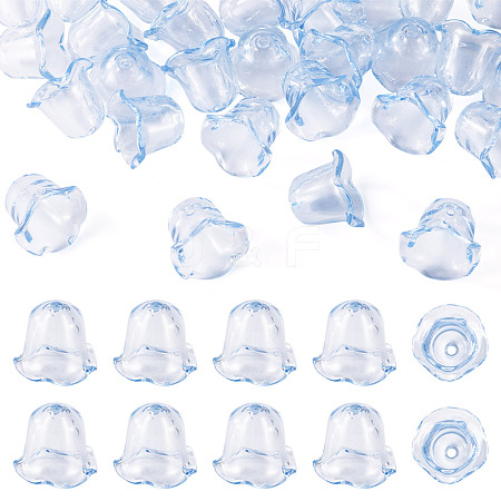 30Pcs Acrylic Bead Caps for Wind Chimes Making TACR-TA0001-69D-1
