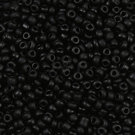 Frosted Opaque 8/0 Glass Seed Beads X-SEED-R029-3mm-A07-1