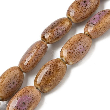 Handmade Porcelain Beads Strands PORC-B002-18A-1