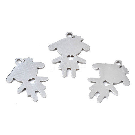 Non-Tarnish 201 Stainless Steel Pendants STAS-T044-270P-1