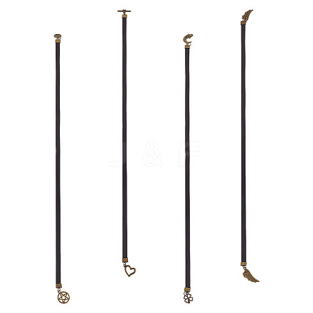 Cowhide Leather Bookmarks AJEW-DR00005-1